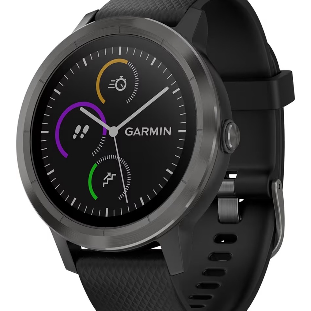 Garmin Black Smartwatch with Charging Cable - Picture 6 of 7